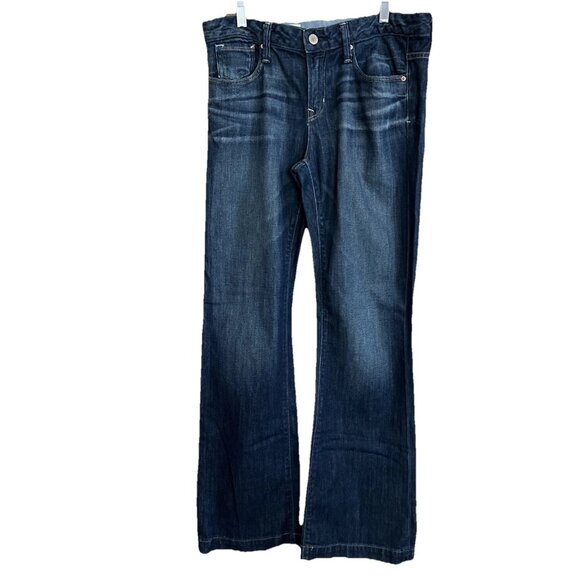 Womens Gap 1969 Jeans Long & Lean Denim Flared 29/8r Measures 33x33 - Picture 1 of 16